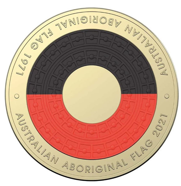2021 $2 - Australian Aboriginal Flag 1971-2021 - Al-Br Coin Pack