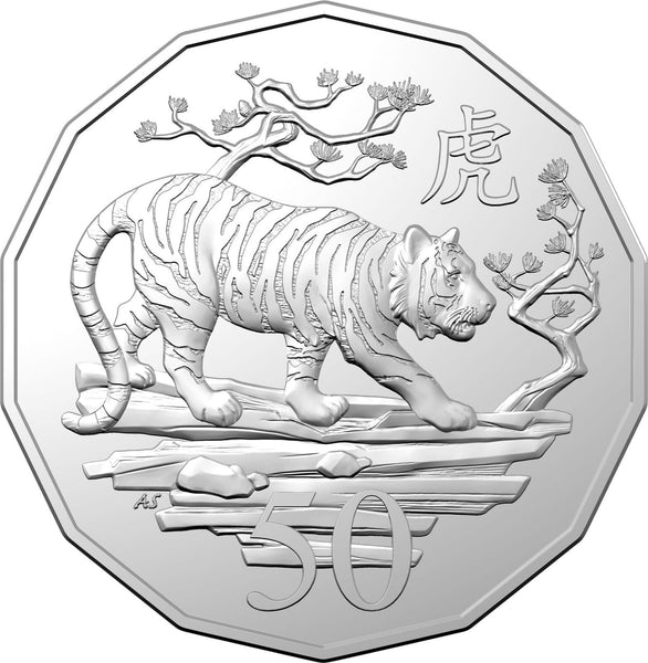 2022 50c Lunar Year of the Tiger