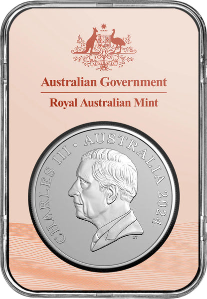 Kangaroo Series 2024 $1 1oz Frosted Fine Silver Coin