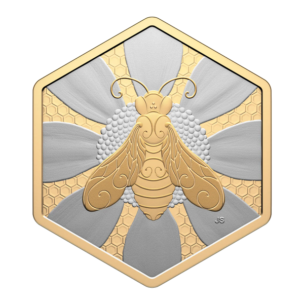 Nature’s Delight: Honey Bee 2025 1oz  Fine Silver Coin