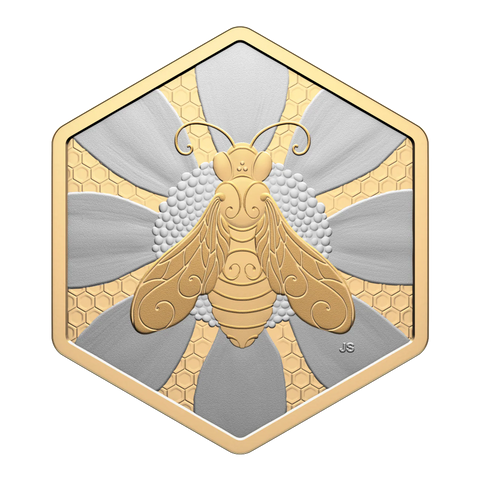 Nature’s Delight: Honey Bee 2025 1oz  Fine Silver Coin