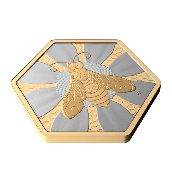 Nature’s Delight: Honey Bee 2025 1oz  Fine Silver Coin