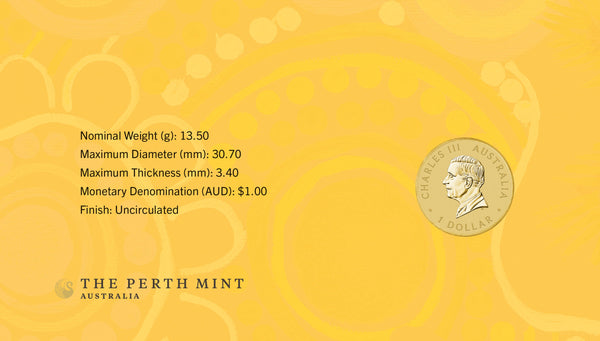 Ngana Nyitting – Yellow Emu 2025 $1 PNC (PM)