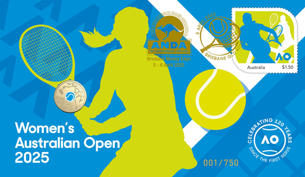 Brisbane Money Expo 2025 - Australian Open 2025 $2 PNC (Random Cover Design) ANDA