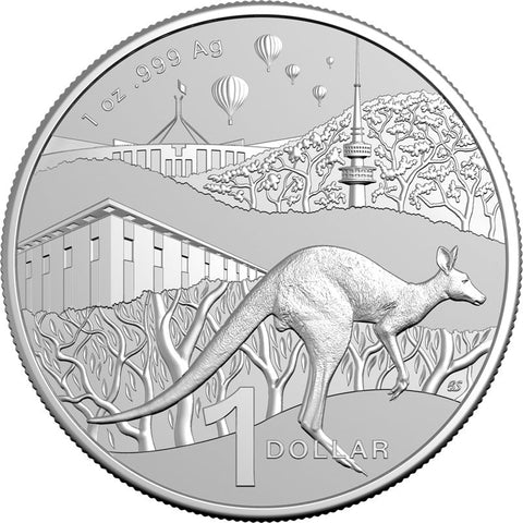 2025 $1 1 oz Fine Silver Frosted Uncirculated Coin - Kangaroo Series