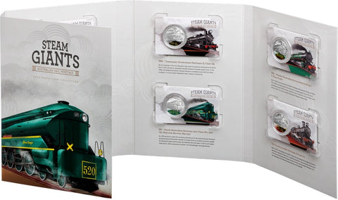 2025 50c Australian Rail Heritage - Steam Giants Coloured Uncirculated Seven-Coin Collection
