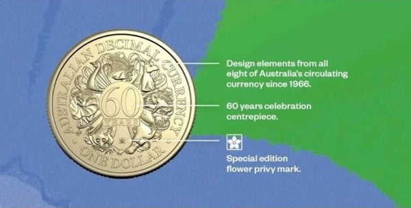 2026 $1 'ACT Bluebell Flower' Floriade Privy Mark 60th Anniversary of Decimal Currency Coin