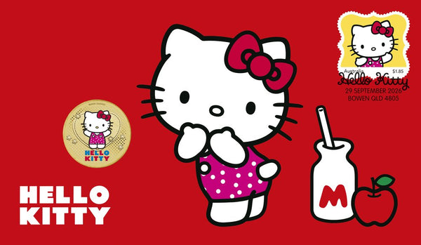 Hello Kitty 2026 Stamp and Coin Cover