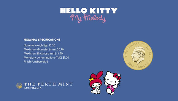 Hello Kitty and My Melody 2026 Stamp and Coin Cover
