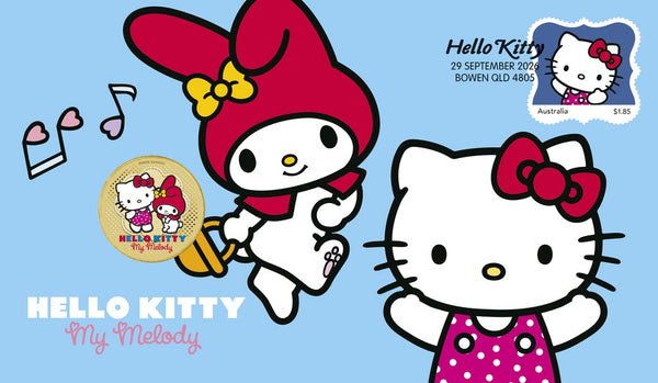 Hello Kitty and My Melody 2026 Stamp and Coin Cover
