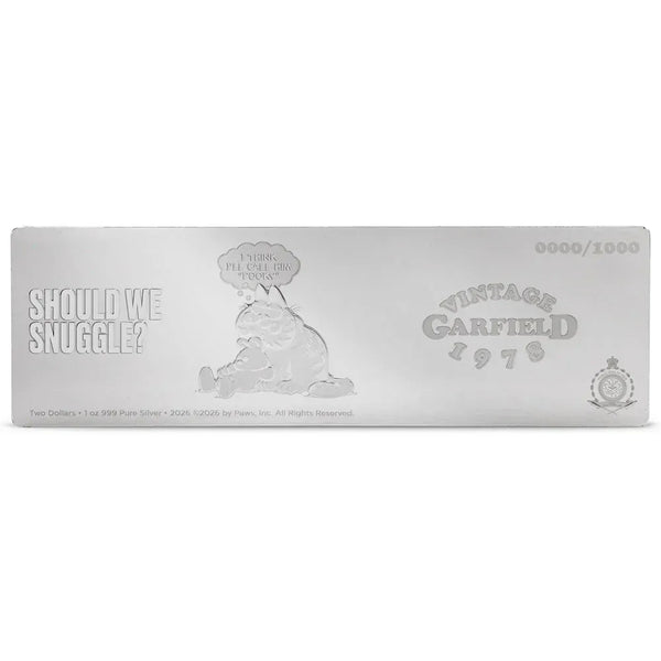 2025 Nickelodeon -  Garfield & Pooky 1oz Silver Coin