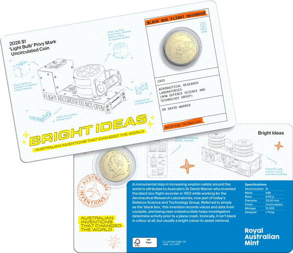 Bright Ideas 2026 $1 and $2 Privy Mark Seven-Coin Collection