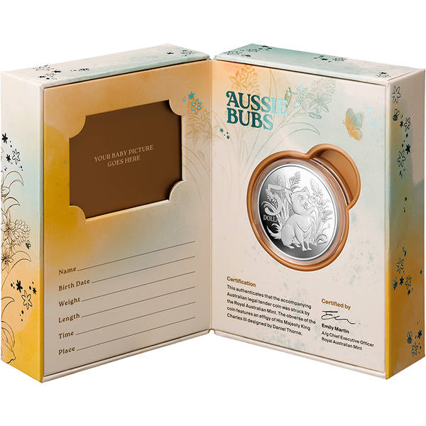 2026 $5 'Aussie Bubs' Baby 1 oz Fine Silver Proof Coin