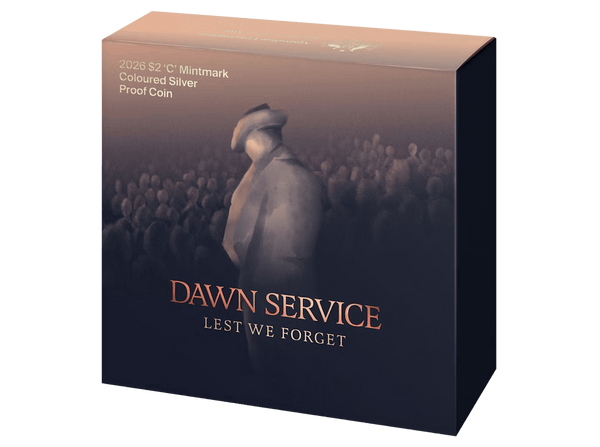 2026 Dawn Service $2 C Mintmark Colour Silver Proof Coin After Market