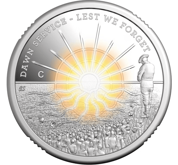 2026 Dawn Service $2 C Mintmark Colour Silver Proof Coin After Market