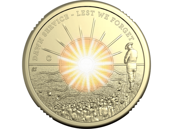 2026 Dawn Service $2 C Mintmark Colour Uncirculated Coin