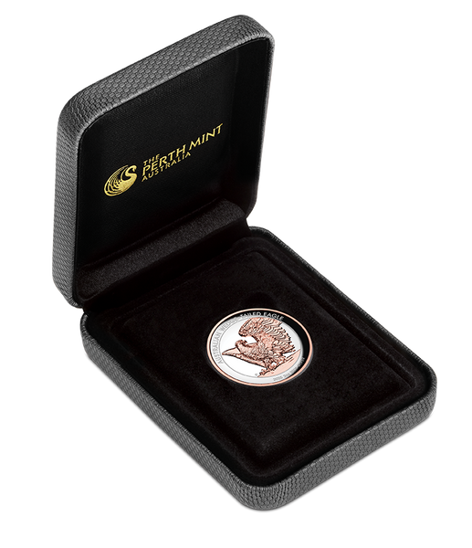 Wedge-tailed Eagle 2025 2oz Silver Proof Rose Gold Gilded Ultra Coin