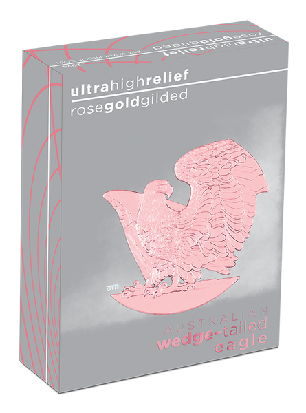 Wedge-tailed Eagle 2025 2oz Silver Proof Rose Gold Gilded Ultra Coin