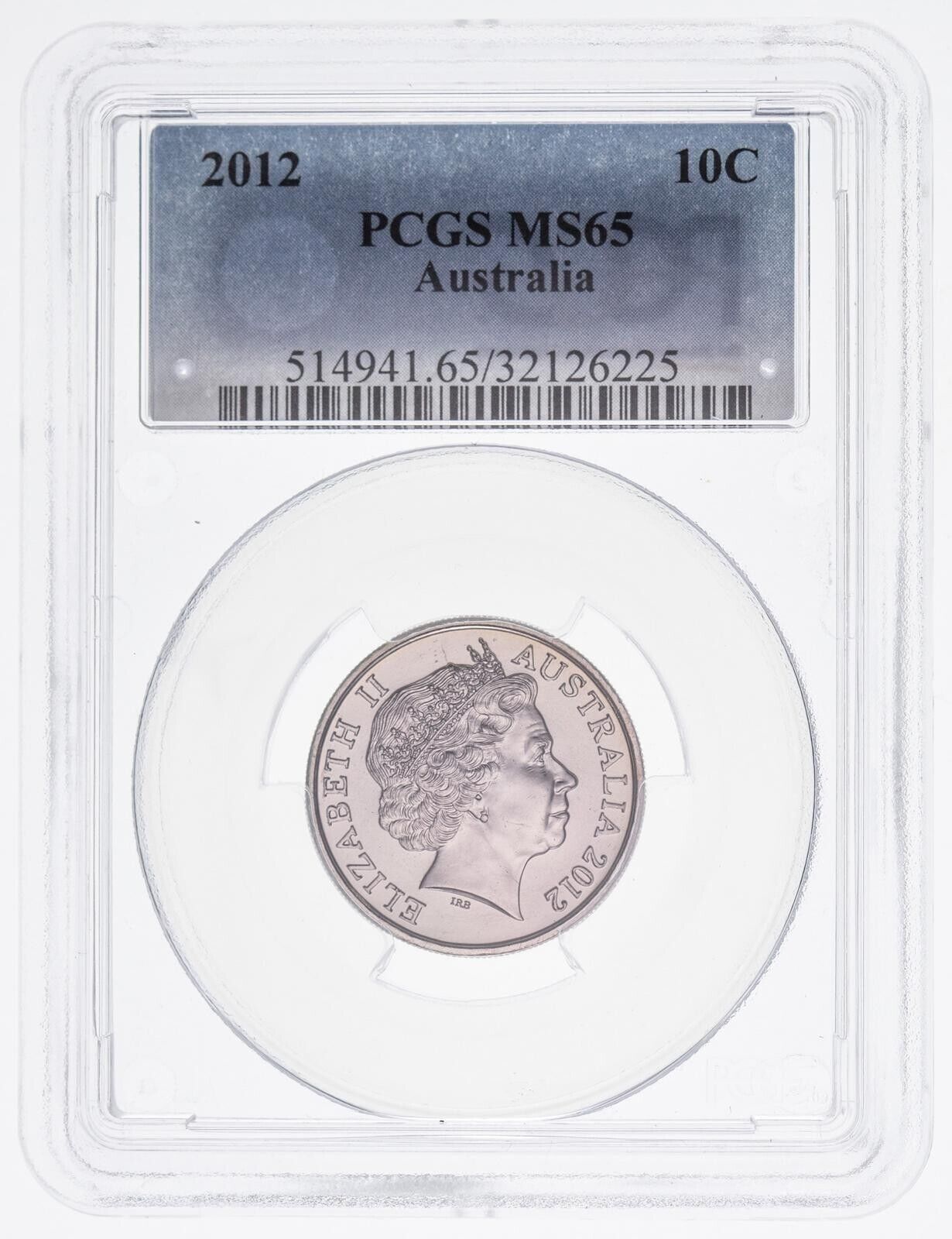 2012 Ten Cent 10c Australia PCGS MS65 GEM UNC #3610