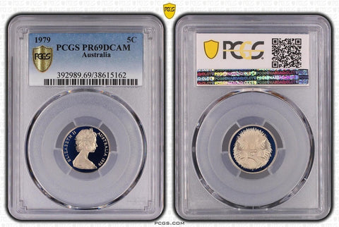 1979 Proof Five Cent 5c Australia PCGS PR69DCAM FDC UNC #3693
