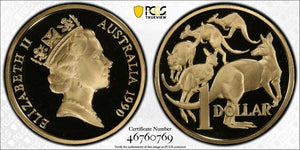 1990 Proof One Dollar $1 Australia PCGS PR69DCAM FDC UNC #3706