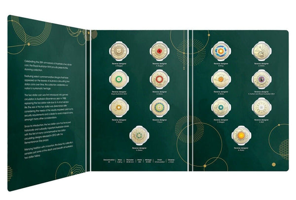 2023 14 Coin Collection – Fourteen $2 Set 35th Anniversary Two Dollar Coins RAM