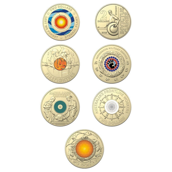 2023 14 Coin Collection – Fourteen $2 Set 35th Anniversary Two Dollar Coins RAM