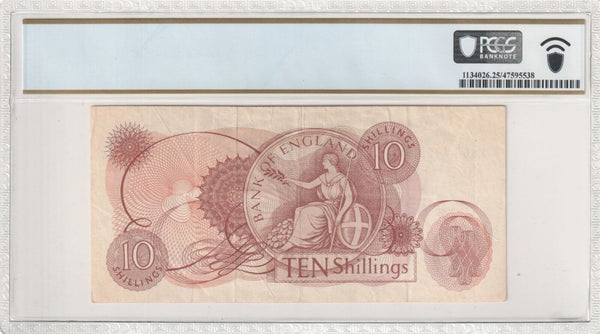 Great Britain 1963 10 Shilling PCGS VF 25 Very Fine Series C Pick# 373b