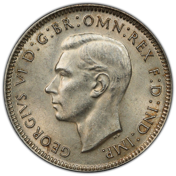 1944 m Shilling 1/- Australia PCGS MS62 UNC #3897