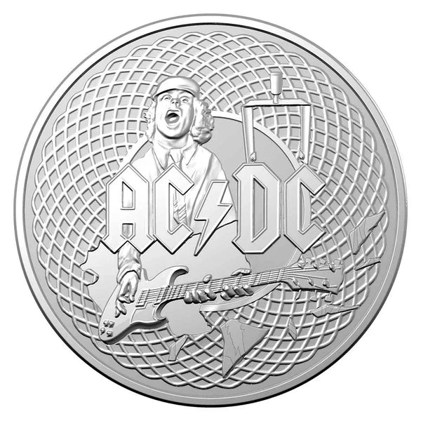 2023 AC/DC - $1 Silver Frosted Uncirculated Coin