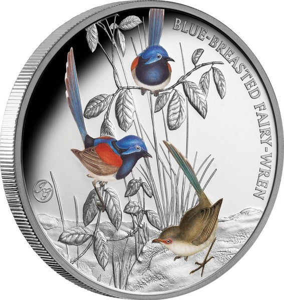 Birds of Australia 2026 $1 Blue-Breasted Fairy-Wren 1oz Silver Proof Coin