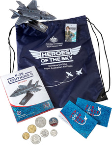 2021 RAAF Heroes of the Sky RAM Zoom Bag with Coin Set and Token