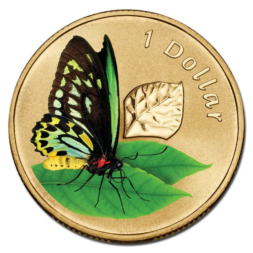 2011 1 Dollar Uncirculated Coin Air Series Birdwing Butterfly