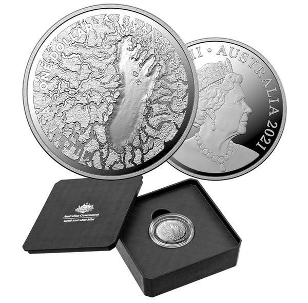 2021 $1 Mungo Footprint 1/2oz Silver Proof Coin