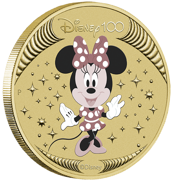 2023 Disney 100th Anniversary $1 Minnie Mouse Stamp & Coin Cover