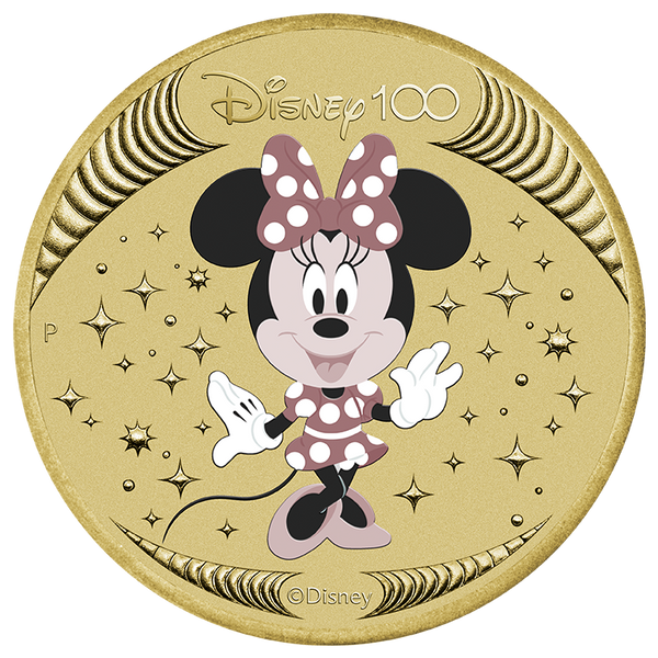 2023 Disney 100th Anniversary $1 Minnie Mouse Stamp & Coin Cover