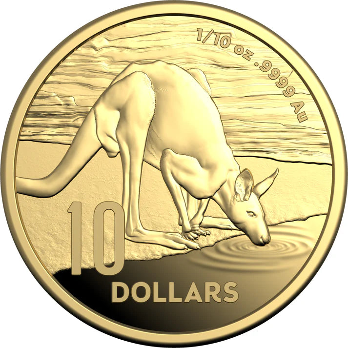 Kangaroo Series 2024 $10 1/10 oz Gold Proof Coin
