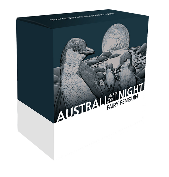 2024 AUSTRALIA AT NIGHT $1 PENGUIN 1OZ SILVER BLACK PROOF COIN