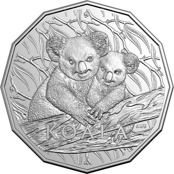 2025 50c Koala Series UNC Carded Coin