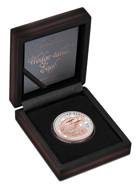 2026 $1 Native Impressions Wedge-Tailed Eagle 1oz Rose Gold Gilded Coin
