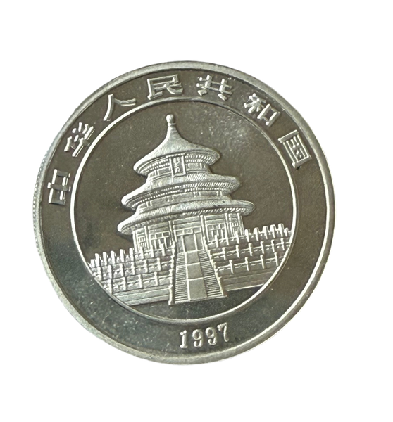 China 1997 1oz Silver Panda Coin