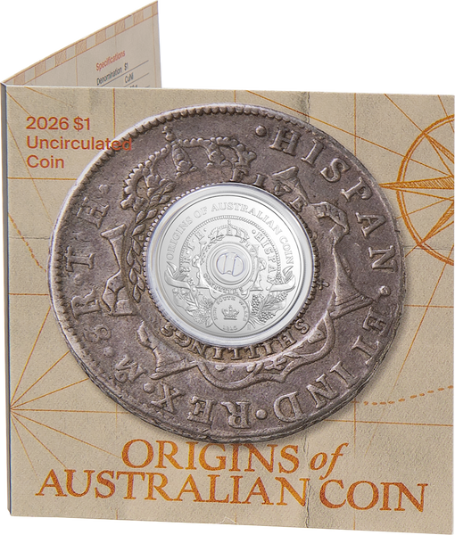 2026 $1 Origins Of Australian Coin - Holey Dollar Uncirculated Coin