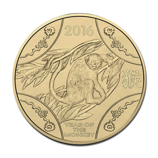 2016 1 Dollar Uncirculated Coin Lunar Year of the Monkey