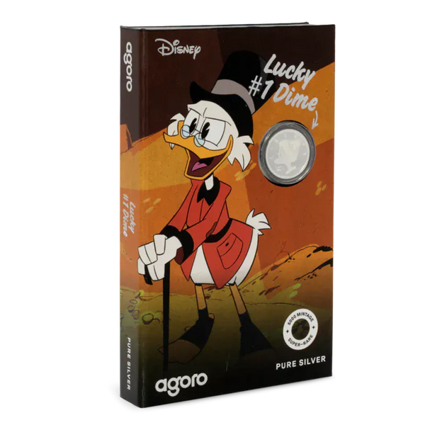 Scrooge McDuck - Lucky #1 Dime 3g Silver Collectible Coin