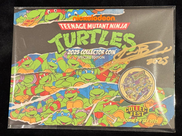 2025 TMNT $1 CollectFest Edition Perth Mint Signed by designer Lucas Bowers