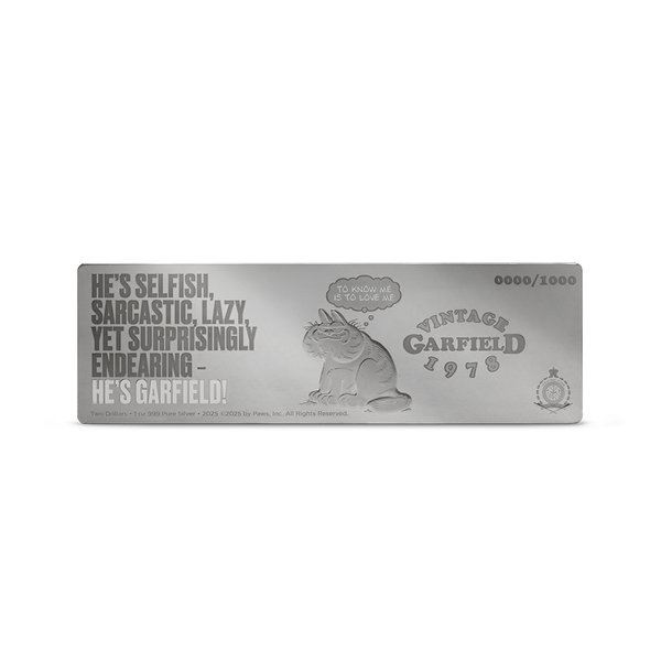 Nickelodeon - Garfield's 1st Birthday 2025 1oz Silver Coloured Proof Coin