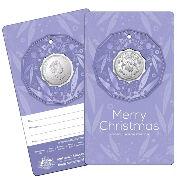 2020 Fifty 50c cent Christmas Coin Decoration Purple for darren7894 only