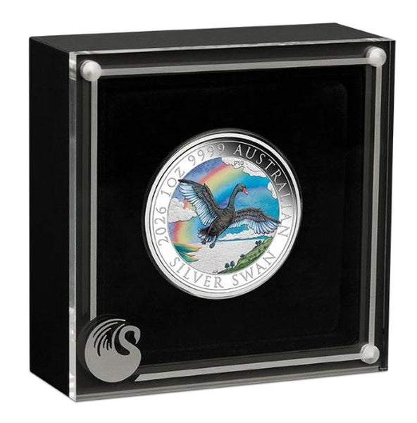2026 ANDA Perth Money Expo - Australian Coloured Swan 1oz Silver Proof Coin