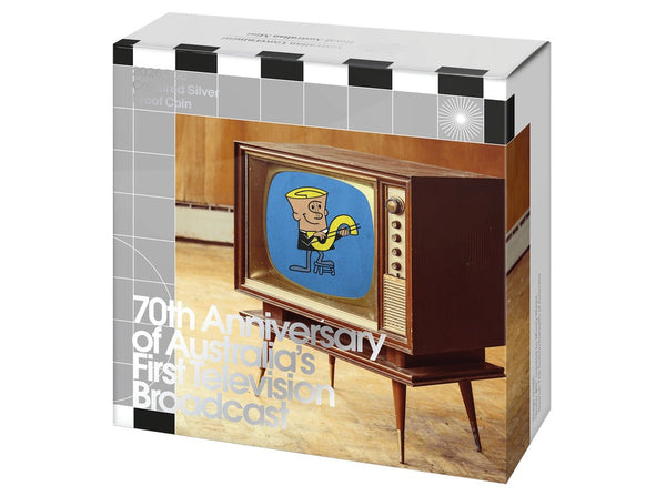2026 50c Coloured Silver Proof Coin - 70th Anniversary of Australia’s First Television Broadcast