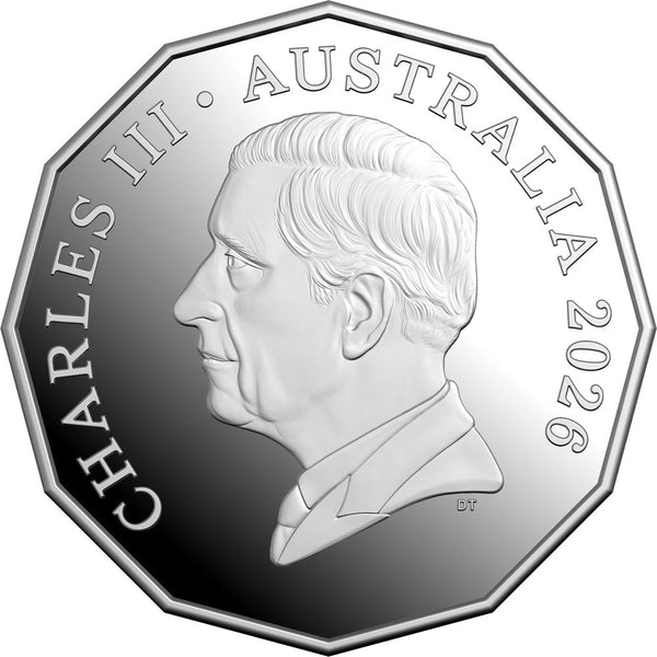 2026 50c Coloured Silver Proof Coin - 70th Anniversary of Australia’s First Television Broadcast
